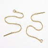 Eco-Friendly Brass Stud Earring Findings X-KK-F070-14-FF-2