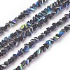 Electroplate Glass Beads Strands GLAA-F092-B01-1