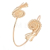 Alloy Cuff Bangles BJEW-Z168-01G-04-4