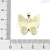 Brass Micro Pave Clear Cubic Zirconia Pendants KK-A221-16c-G-3
