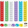 120Pcs 6 Colors Plastic Poultry Leg Identification Bands AJEW-WH0258-456-1