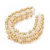 Glass Seed Beaded Horse Shoes Pendants PALLOY-MZ01179-01-4