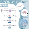 3Pcs 3 Colors Brass Pave Cubic Zirconia Connector Charms KK-TA0008-71S-3