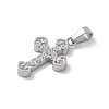 304 Stainless Steel Micro Pave Cubic Zirconia Pendants LS-STAS-Z107-08P-10-2