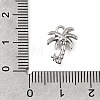 Brass Micro Pave Clear Cubic Zirconia Charms KK-A302-05P-3