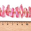 Electroplated Natural Quartz Crystal Beads Strands G-F800-F12-4