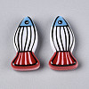 Printed Opaque Resin Beads RESI-N043-22B-1