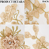 3D Flower Polyester Embroidery Sew on Appliques PATC-WH0012-33C-6