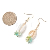 Natural Mixed Cowrie Shell Dangle Earrings EJEW-JE06858-4