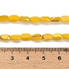 Electroplate Opaque Glass Beads EGLA-H112-06-HR03-4