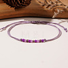 Adjustable Glass Seed Beaded Friendship Braided Bracelets for Daily Wear and Gifts BE2039-7-2