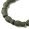 Fish Dyed Natural Lava Rock Beads Strands G-O126-01A-03-3