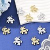10Pcs 2 Colors Alloy Pendants ENAM-YW0008-71-5