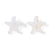 Frosted Glass Beads FGLA-T005-01L-3