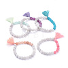 Cotton Thread Tassel Charm  Bracelets BJEW-JB05169-M-1