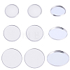60Pcs 3 Styles 304 Stainless Steel Plain Edge Bezel Cups STAS-SC0021-46-1