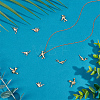 10Pcs 5 Styles Brass Charms KK-BBC0017-26-3