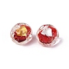 Handmade Gold & Silver Foil Glass Beads FOIL-Q003-01G-3