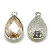 Alloy Glass Pendants PALLOY-T028-10x14mm-06-2