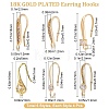 24Pcs 6 Style Brass Micro Pave Clear Cubic Zirconia Earring Hooks KK-BBC0002-11-2