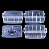 (Defective Closeout Sale: Cracks) 26 Grids Plastic Handled Organizers AJEW-XCP0002-54-4