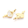 304 Stainless Steel Enamel Pendants STAS-N115-01A-G-3
