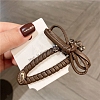 PU Leather Snap Hair Clips for Women Girl PW-WG3A87F-02-1