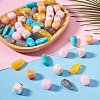60Pcs 6 Colors Opaque Acrylic Beads OACR-TA0004-96-5