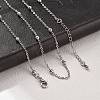 Brass Satellite Chains Necklaces for Women NJEW-D302-28P-2