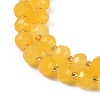 Natural Yellow Agate(Dyed & Heated) Beads Strands G-H057-A14-03-4