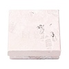 Floral Oil Painting Print Square Cardboard Jewelry Boxes CBOX-A010-01B-06-1