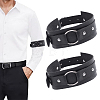 2Pcs Imitation Leather Cord Bracelets for Men Women BJEW-HY0002-75-1