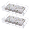 2 Bags Rectangle Acrylic Napkin Storage Box AJEW-DC0004-18-1