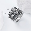 304 Stainless Steel Snake with Eagle Finger Rings for Men TH9949-1-4