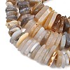 Natural Grey Agate Beads Strands G-A302-A02-01-5