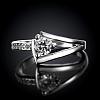 Real Platinum Plated Brass Czech Rhinestone Engagement Rings for Women RJEW-BB04897-8C-2