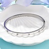 304 Stainless Steel Rhinestone Bangles for Women BJEW-Z092-05P-2