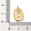 Brass Micro Pave Cubic Zirconia Pendants ZIRC-P123-01G-Q01-3