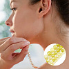 GOMAKERER 4 Strands 4 Styles Natural Lemon Jade Round Bead Strands G-GO0001-47-5