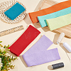 6Pcs 6 Colors Polyester Elastic Ribbing Fabric for Cuffs DIY-BC0006-53B-5