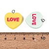 Opaque Resin Pendants RESI-N051-16-3