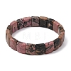 Natural Hypersthene Beaded Stretch Bracelets for Unisex G-K303-02C-4
