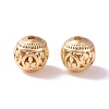 Brass Hollow Round Beads KK-P226-31CG-2