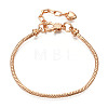 Brass European Style Bracelet Making X-MAK-R011-03KCG-1