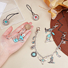 Cowboy Theme Alloy & Synthetic Turquoise & Aluminum Cable Chains Jewelry Sets HJEW-PH02504-3