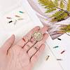 16Pcs 8 Colors Rack Plating Brass Inlaid Cubic Zirconia Charms ZIRC-DC0001-01-3