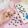 40Pcs 1-Hole Resin Shank Buttons BUTT-FH0001-040B-3