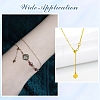 Iron Ends with Twist Chain Extension & Open Jump Rings DIY-YW0010-74G-6