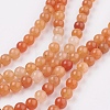 Natural Red Aventurine Beads Strands X-GSR10mmC023-1