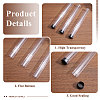 Transparent Tube Plastic Bead Containers with Lids FIND-WH0176-10A-4